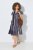Ulla Popken 852771 Abito a righe con volant Blu scuro - Abiti - Vestiti per tutte le taglie