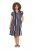 Ulla Popken 852771 Abito a righe con volant Blu scuro - Abiti - Vestiti per tutte le taglie