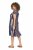 Ulla Popken 852771 Abito a righe con volant Blu scuro - Abiti - Vestiti per tutte le taglie