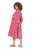 Ulla Popken 852841 Abito a fiori con volant Magenta - Vestiti midi - Abiti midi taglie comode