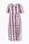 Ulla Popken 852854 Abito midi a righe Marrone - Vestiti midi - Abiti midi taglie comode