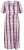 Ulla Popken 852854 Abito midi a righe Marrone - Vestiti midi - Abiti midi taglie comode