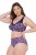 Ulla Popken 852935 Slip a fiori confezione da 5 Blu reale - Slip - 