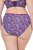 Ulla Popken 852935 Slip a fiori confezione da 5 Blu reale - Slip - 