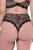 Ulla Popken 853106 Perizoma animalier Nero - Slip - 
