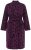 Ulla Popken 853168 Accappatoio in spugna animalier Prugna - Vestaglie & accappatoi - 