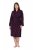 Ulla Popken 853168 Accappatoio in spugna animalier Prugna - Vestaglie & accappatoi - 