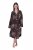 Ulla Popken 853204 Accappatoio a fiori Marrone - Vestaglie & accappatoi - 