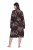 Ulla Popken 853204 Accappatoio a fiori Marrone - Vestaglie & accappatoi - 
