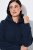 Ulla Popken 853353 Abito da casa con cappuccio Blu scuro - Pigiami/Loungewear - 