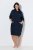 Ulla Popken 853353 Abito da casa con cappuccio Blu scuro - Pigiami/Loungewear - 