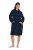 Ulla Popken 853353 Abito da casa con cappuccio Blu scuro - Pigiami/Loungewear - 