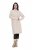 Ulla Popken 853504 Abito in maglia a maniche lunghe con collo alto Bianco panna - Abiti in maglia - 