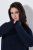 Ulla Popken 853504 Abito in maglia con collo alto Blu scuro - Abiti - Vestiti per tutte le taglie