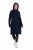 Ulla Popken 853504 Abito in maglia con collo alto Blu scuro - Abiti - Vestiti per tutte le taglie