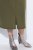 Ulla Popken 853510 Abito midi con tasche Cachi - Vestiti midi - Abiti midi taglie comode