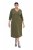 Ulla Popken 853510 Abito midi con tasche Cachi - Vestiti midi - Abiti midi taglie comode