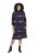 Ulla Popken 853590 Abito in jersey fantasia con maniche a 3/4 Blu scuro - Abiti - Vestiti per tutte le taglie