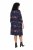 Ulla Popken 853590 Abito in jersey fantasia con maniche a 3/4 Blu scuro - Abiti - Vestiti per tutte le taglie