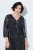 Ulla Popken 853620 Abito midi animalier con maniche a 3/4 Nero - Vestiti midi - Abiti midi taglie comode