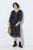 Ulla Popken 853620 Abito midi animalier con maniche a 3/4 Nero - Vestiti midi - Abiti midi taglie comode
