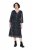 Ulla Popken 853620 Abito midi animalier con maniche a 3/4 Nero - Vestiti midi - Abiti midi taglie comode