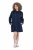 Ulla Popken 853652 Abito di velluto con cappuccio Blu scuro - Abiti da sera - Abiti da sera taglie forti