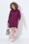 Ulla Popken 853652 Abito in felpa a maniche lunghe con cappuccio Rosso bacca - Abiti - Vestiti per tutte le taglie