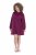 Ulla Popken 853652 Abito in felpa a maniche lunghe con cappuccio Rosso bacca - Abiti - Vestiti per tutte le taglie