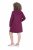 Ulla Popken 853652 Abito in felpa a maniche lunghe con cappuccio Rosso bacca - Abiti - Vestiti per tutte le taglie