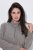 Ulla Popken 853668 Giacca in pile con collo alto Grigio - Abbigliamento in pile - 