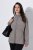 Ulla Popken 853668 Giacca in pile con collo alto Grigio - Abbigliamento in pile - 