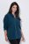 Ulla Popken 853668 Giacca in pile con collo alto Petrolio - Abbigliamento in pile - 