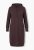 Ulla Popken 853669 Abito in maglia a maniche lunghe con cappuccio Marrone mogano - Abiti in maglia - 