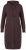 Ulla Popken 853669 Abito in maglia a maniche lunghe con cappuccio Marrone mogano - Abiti in maglia - 