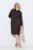 Ulla Popken 853669 Abito in maglia a maniche lunghe con cappuccio Marrone mogano - Abiti in maglia - 