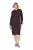 Ulla Popken 853669 Abito in maglia a maniche lunghe con cappuccio Marrone mogano - Abiti in maglia - 
