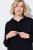 Ulla Popken 853669 Abito in felpa a maniche lunghe con cappuccio Blu scuro - Abiti in felpa - 
