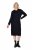 Ulla Popken 853669 Abito in felpa a maniche lunghe con cappuccio Blu scuro - Abiti in felpa - 