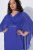Ulla Popken 853675 Abito in chiffon con maniche a 3/4 Blu - Abiti da sera - Abiti da sera taglie forti