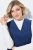 Ulla Popken 853697 Abito di velluto a coste senza maniche con scollo a V Blu scuro - Abiti estivi - Abiti estivi taglie forti
