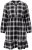 Ulla Popken 853728 Abito a quadri con volant Nero - Abiti - Vestiti per tutte le taglie