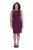 Ulla Popken 853766 Abito aderente con strass Prugna - Abiti da sera - Abiti da sera taglie forti