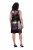 Ulla Popken 853768 Abito di paillettes a righe Nero - Abiti da sera - Abiti da sera taglie forti