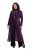 Ulla Popken 853770 Giacca di paillettes Prugna - Giacche - Giacche taglie forti da donna