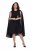 Ulla Popken 853774 Abito con volant Nero - Abiti da sera - Abiti da sera taglie forti
