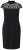 Ulla Popken 853808 Abito a maniche corte con collo alto Nero - Abiti - Vestiti per tutte le taglie
