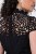 Ulla Popken 853808 Abito a maniche corte con collo alto Nero - Abiti - Vestiti per tutte le taglie