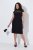 Ulla Popken 853808 Abito a maniche corte con collo alto Nero - Abiti - Vestiti per tutte le taglie