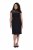 Ulla Popken 853808 Abito a maniche corte con collo alto Nero - Abiti - Vestiti per tutte le taglie